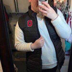 Women’s Black Ohio State Puffer Vest